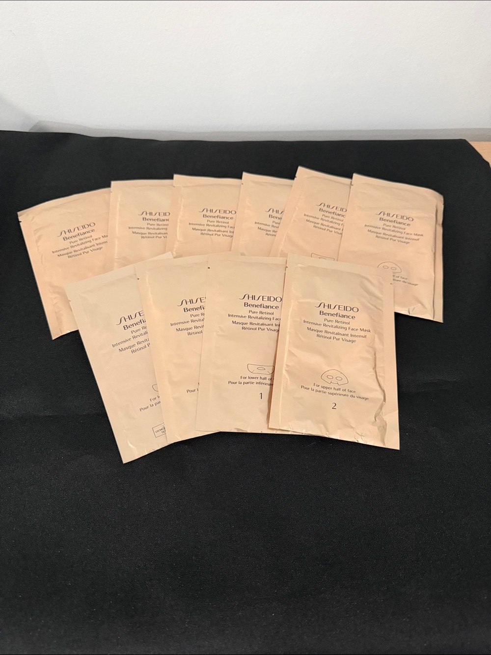 Shiseido Benefiance Sheet Masks — Cream Beige Pack
